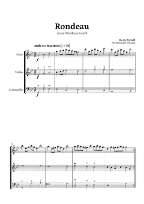Rondeau from "Abdelazer Suite" by Henry Purcell - For Flute, Violin and Cello