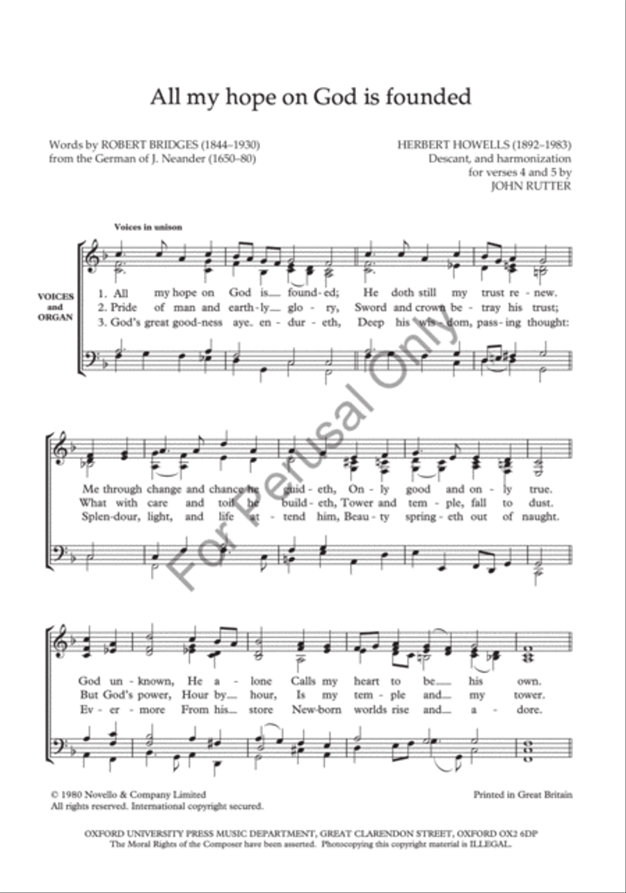 All my hope on God is founded Divisi scores gallery preview page 2