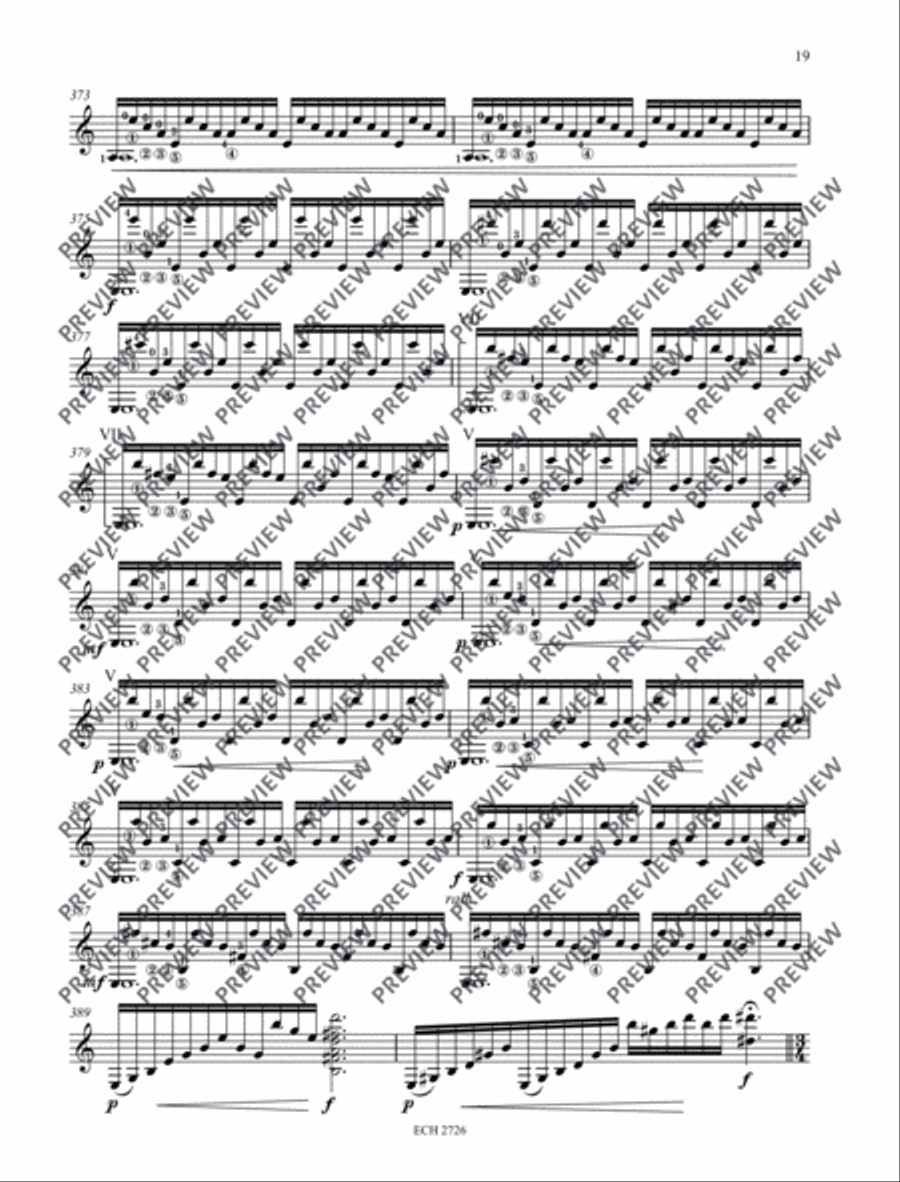 Feuerbach Variations Classical Guitar scores gallery preview page 20