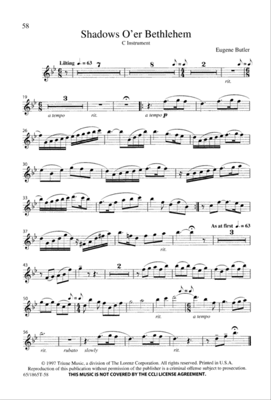 A Great Light 3-Part scores gallery preview page 60