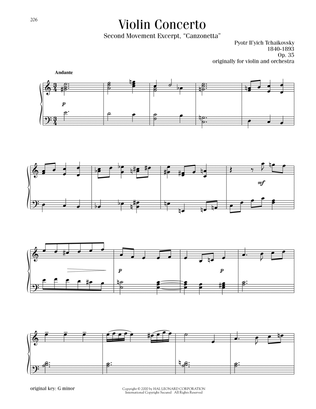 Violin Concerto in D Major, Op. 35, Second Movement ("Canzonetta") Excerpt