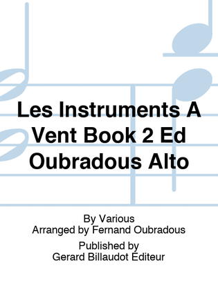 Les Instruments A Vent Book 2 Ed Oubradous Alto