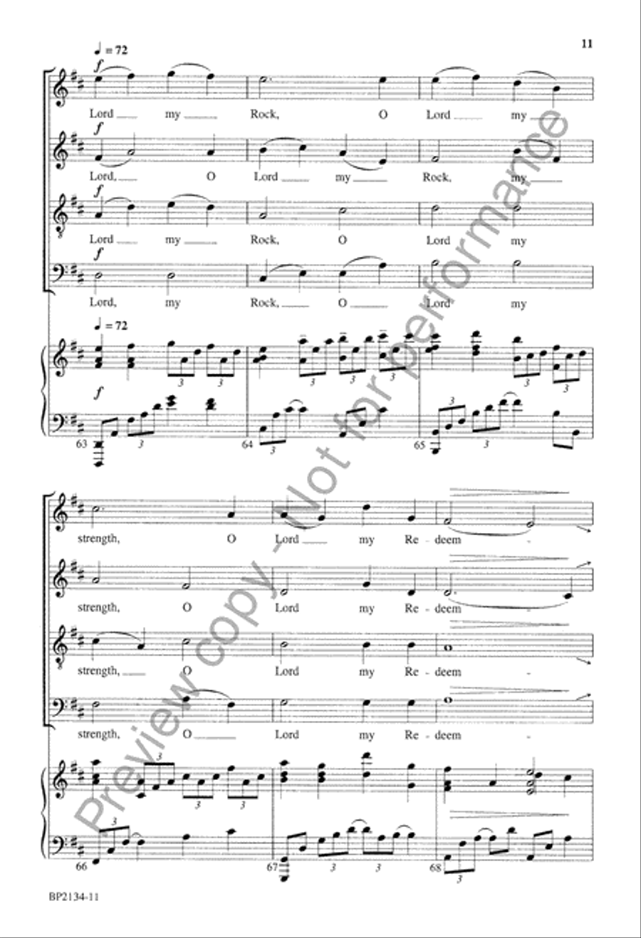 The Meditations of My Heart 4-Part scores gallery preview page 12