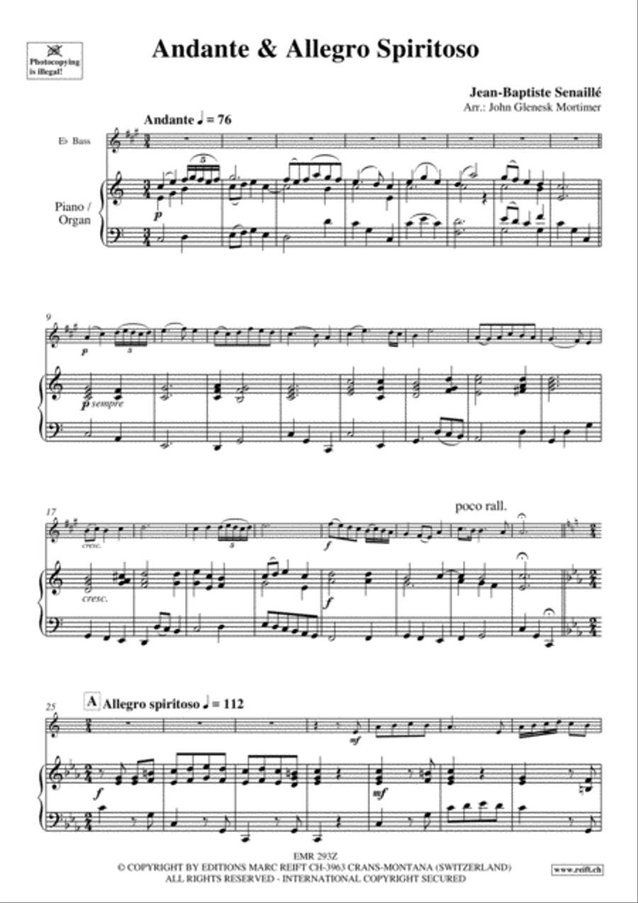 Andante & Allegro Spirituoso Organ scores gallery preview page 3