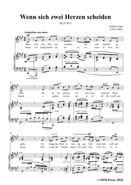 R. Franz-Wenn sich zwei Herzen scheiden,in f sharp minor,Op.35 No.5