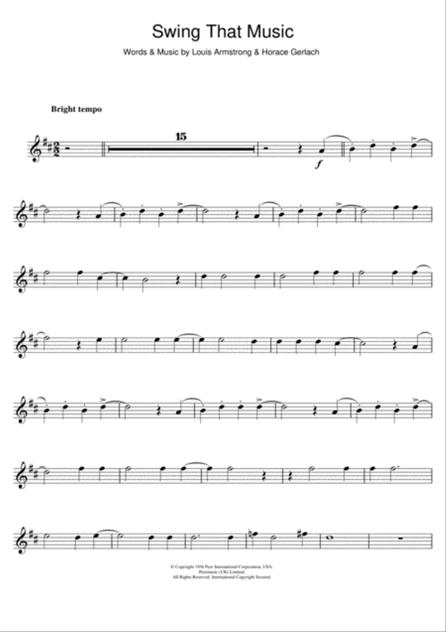 Swing That Music Clarinet Solo scores gallery preview page 1