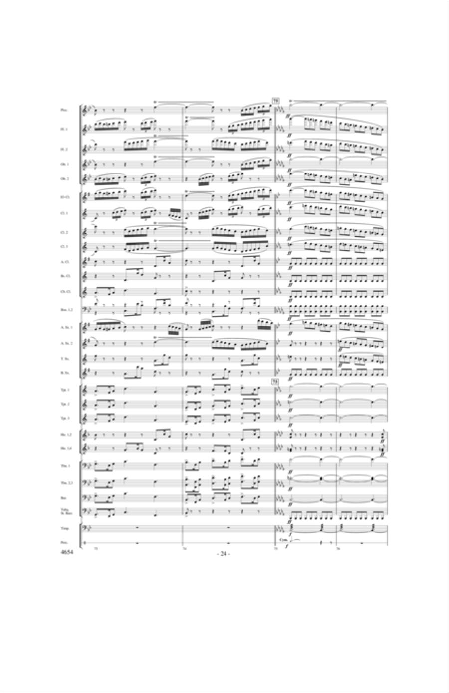 Ride of the Valkyries Concert Band scores gallery preview page 23
