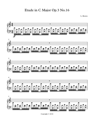Etude in C Major Op.3 No.16