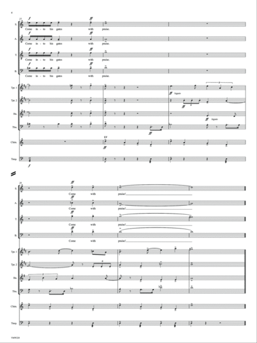 Festal Introit 4-Part scores gallery preview page 6