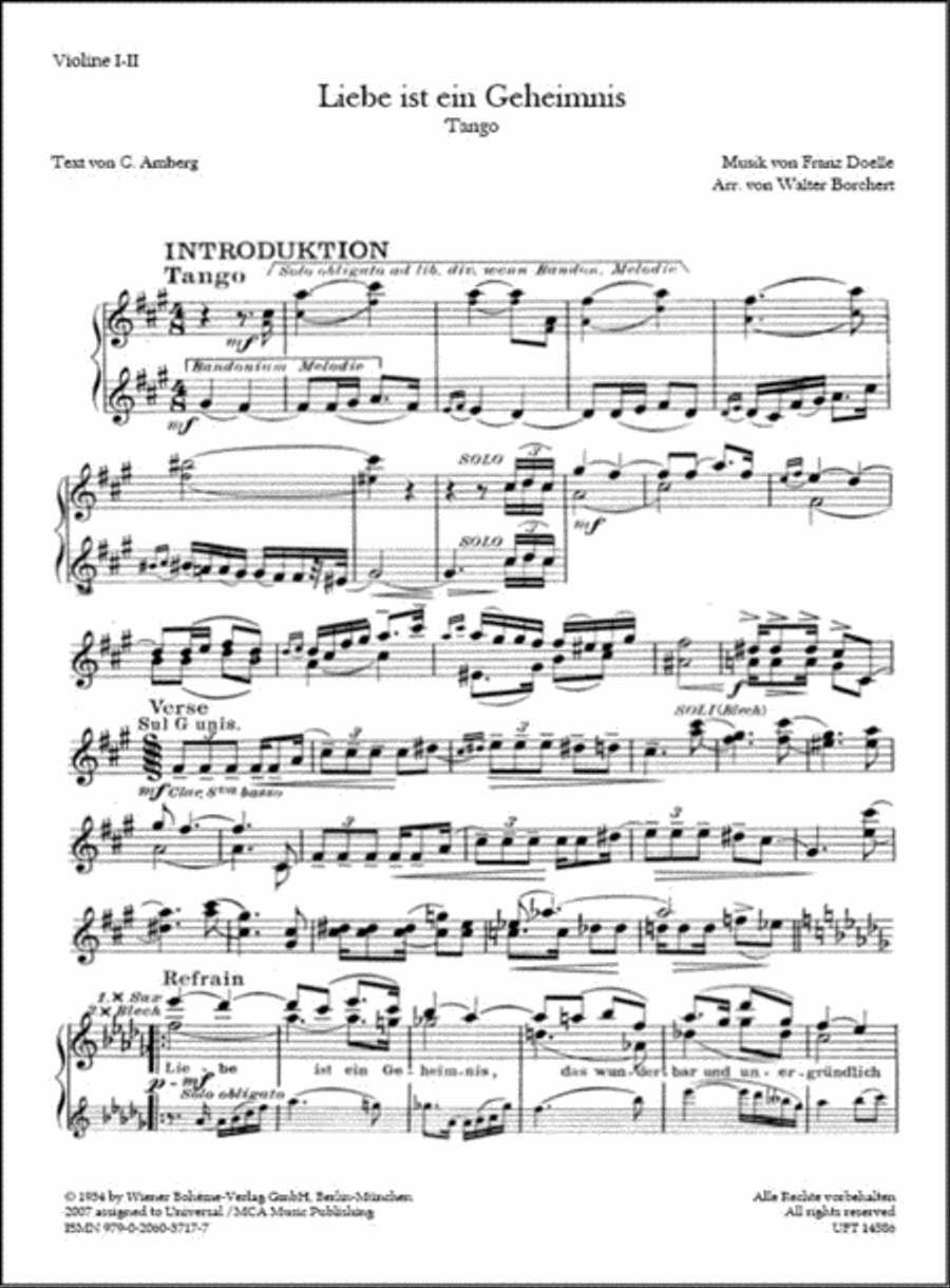 Liebe ist ein Geheimnis Orchestra scores gallery preview page 3