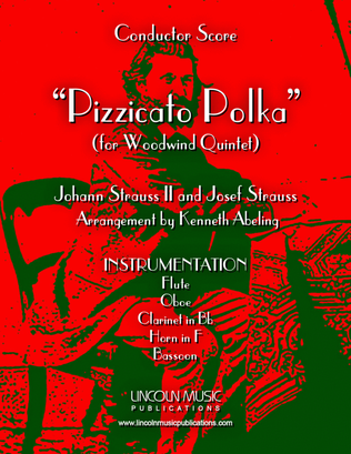 Book cover for Strauss II – Pizzicato Polka (for Woodwind Quintet)