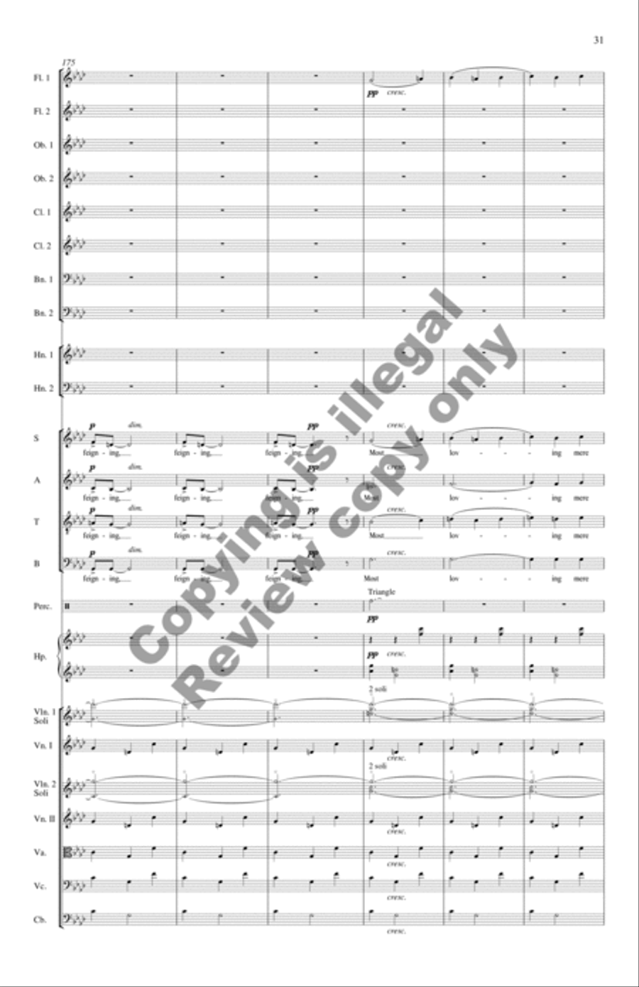 Blow, Blow, Thou Winter Wind (Orchestra Score) Choir scores gallery preview page 17