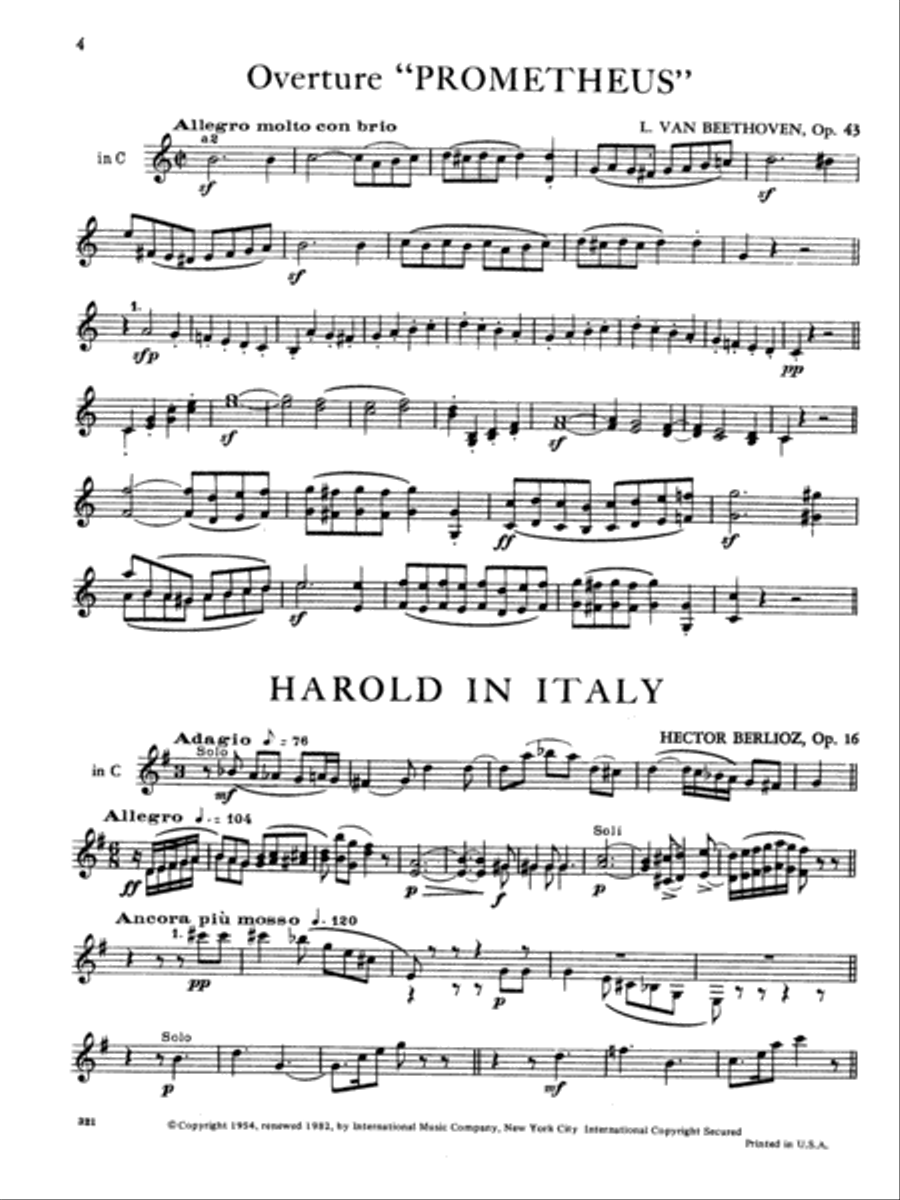 Orchestral Excerpts From Classical And Modern Works, Volume III - CLARINET Clarinet scores gallery preview page 2