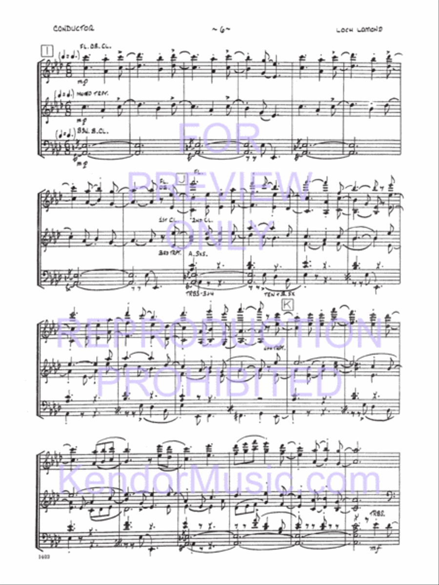 Loch Lomond (Score) Loch Lomond (Score) Jazz Ensemble scores gallery preview page 7