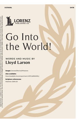 Book cover for Go Into the World!
