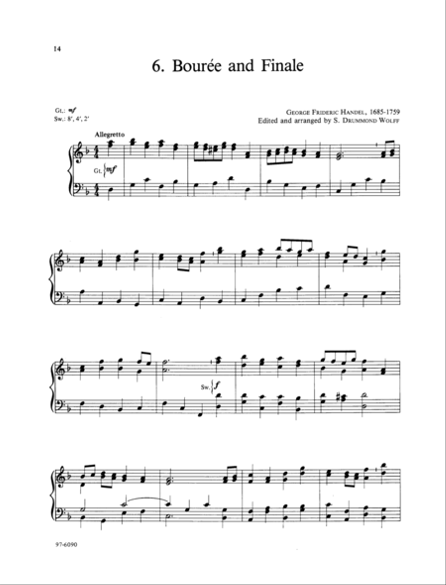 Baroque Music for Manuals, Vol. V Organ scores gallery preview page 7