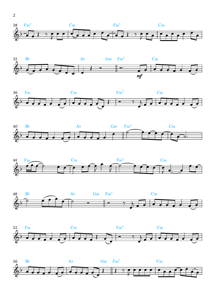 Lunch B-Flat Trumpet scores gallery preview page 2
