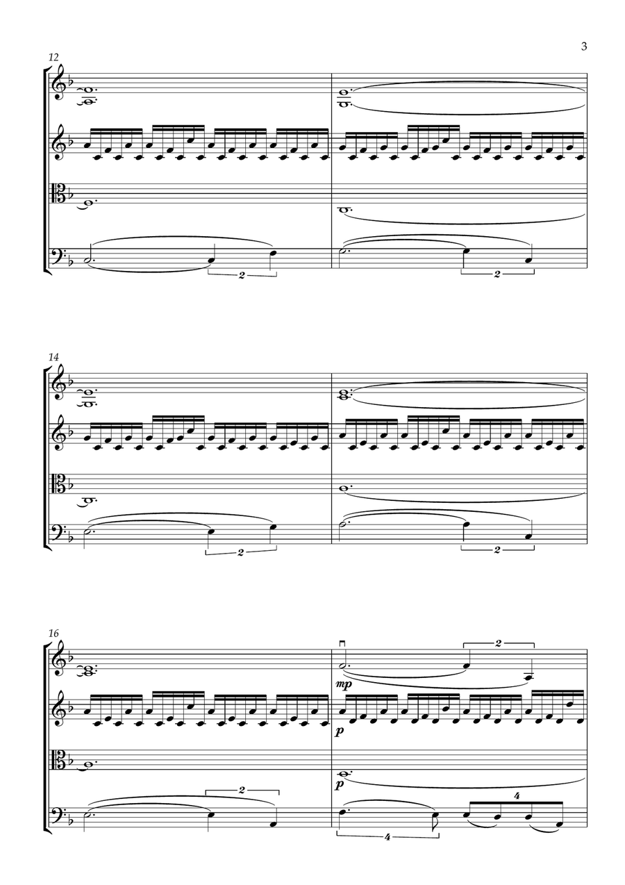 Chevalier De Sangreal String Quartet scores gallery preview page 3