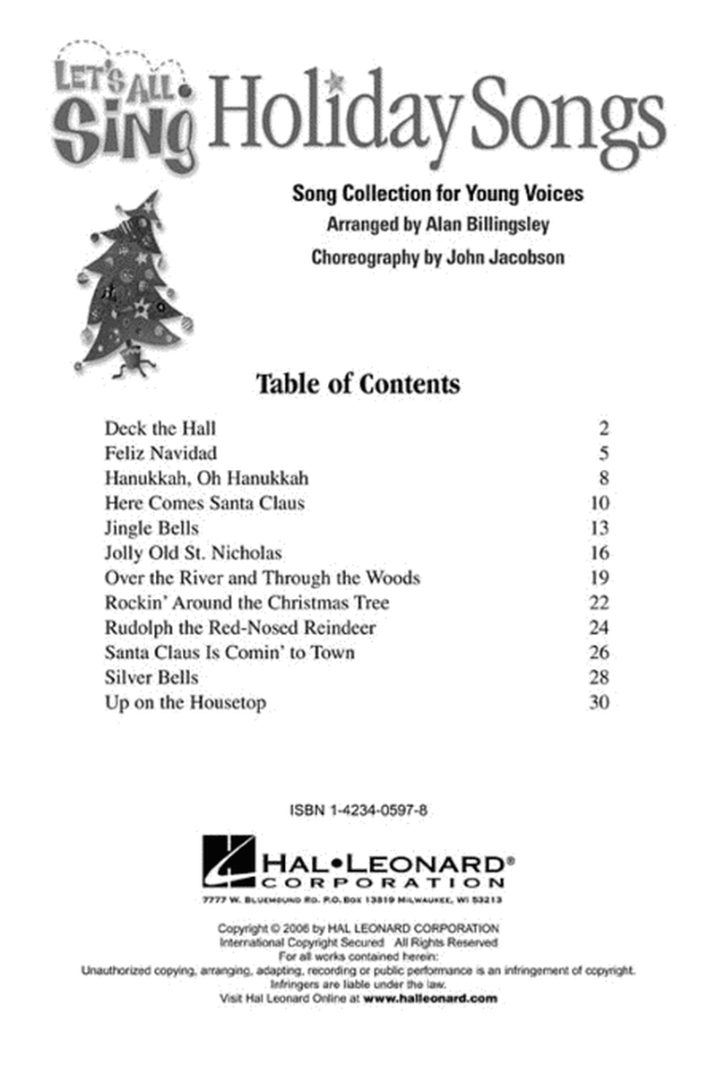 Let's All Sing Holiday Songs image number null