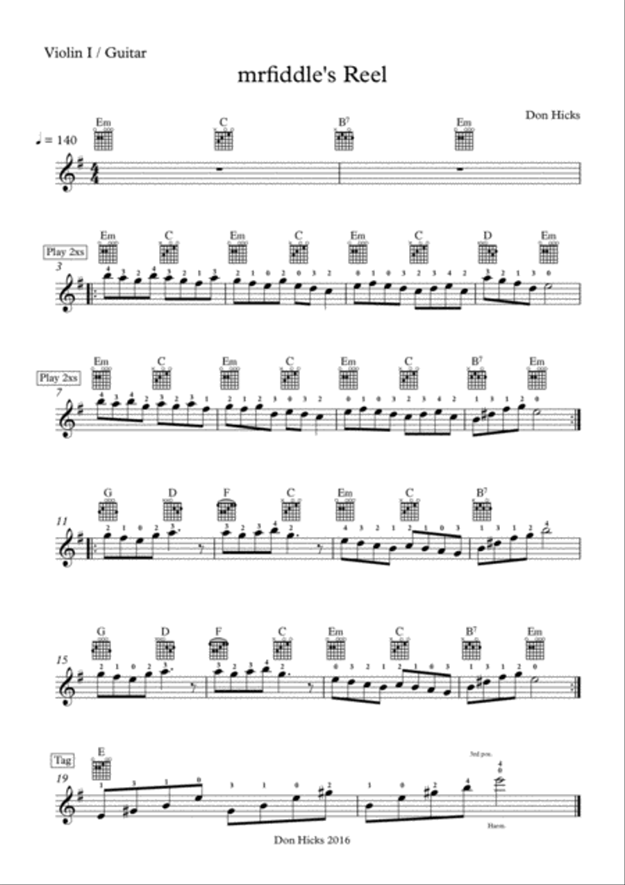 mrfiddle's Reel Large Ensemble scores gallery preview page 2