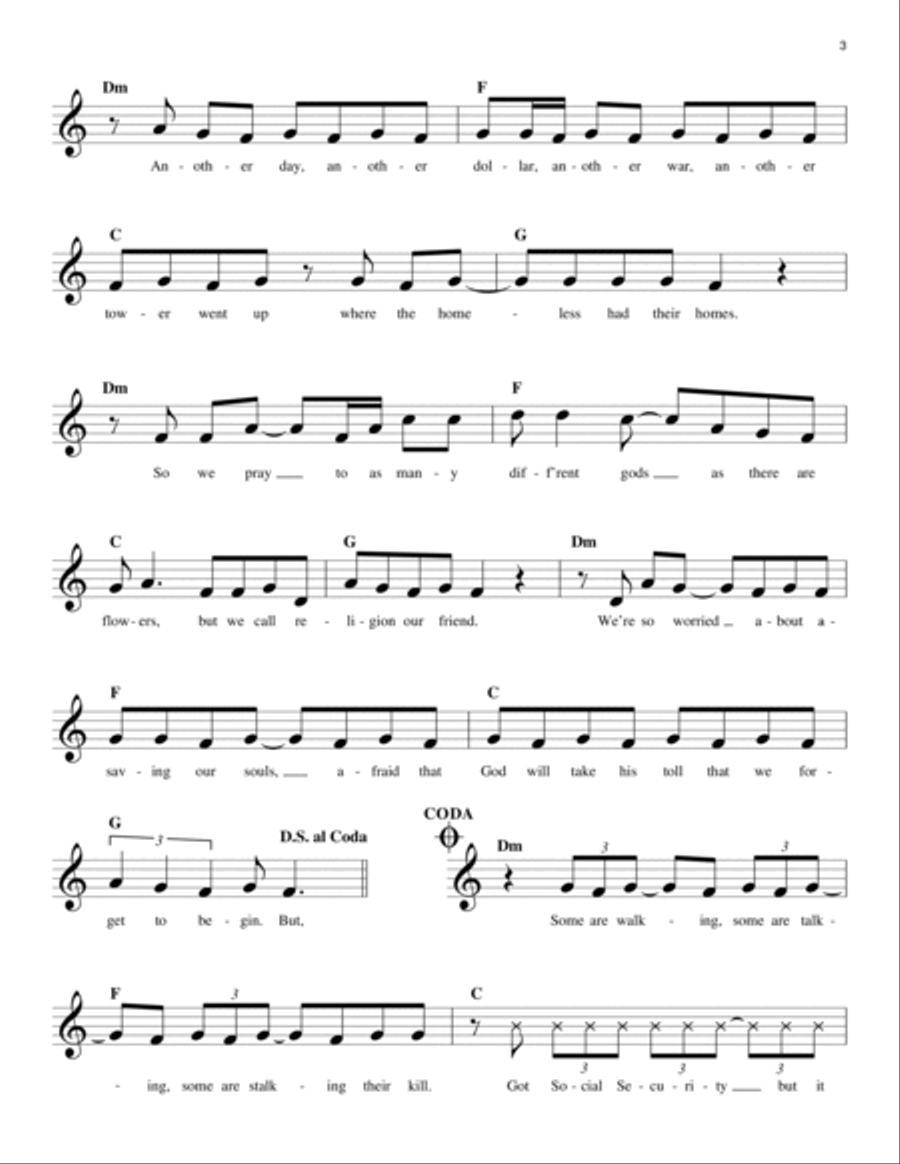 Who Will Save Your Soul Guitar scores gallery preview page 3