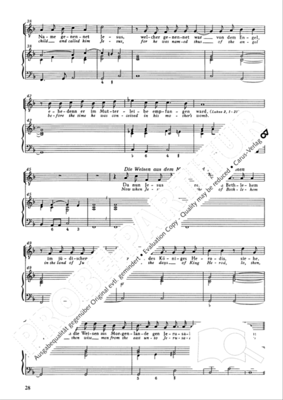 Christmas History (Weihnachts-Historie, SWV 435) Score scores gallery preview page 29
