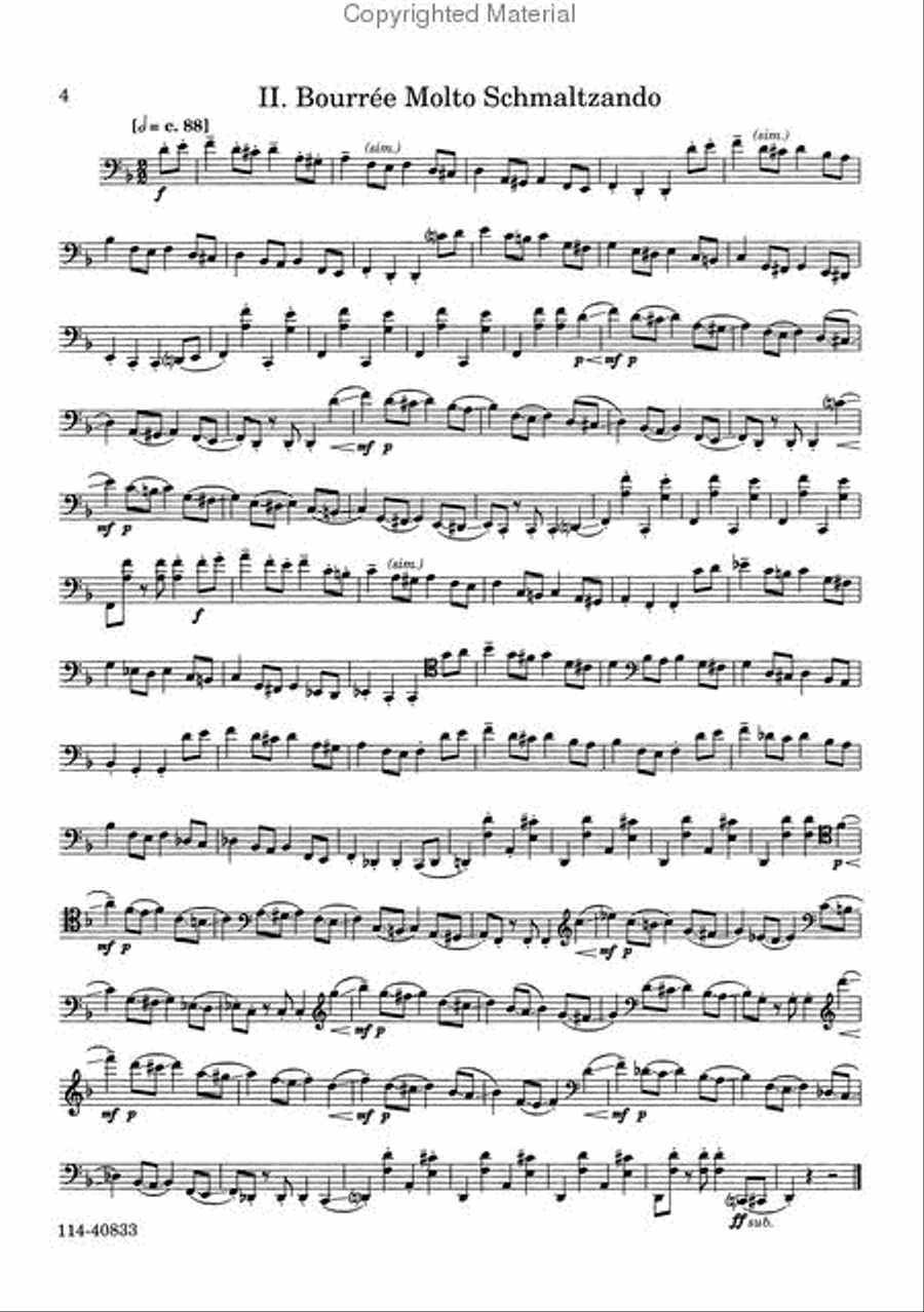 Suite No. 2 for Cello All By Its Lonesome Chamber Music scores gallery preview page 3