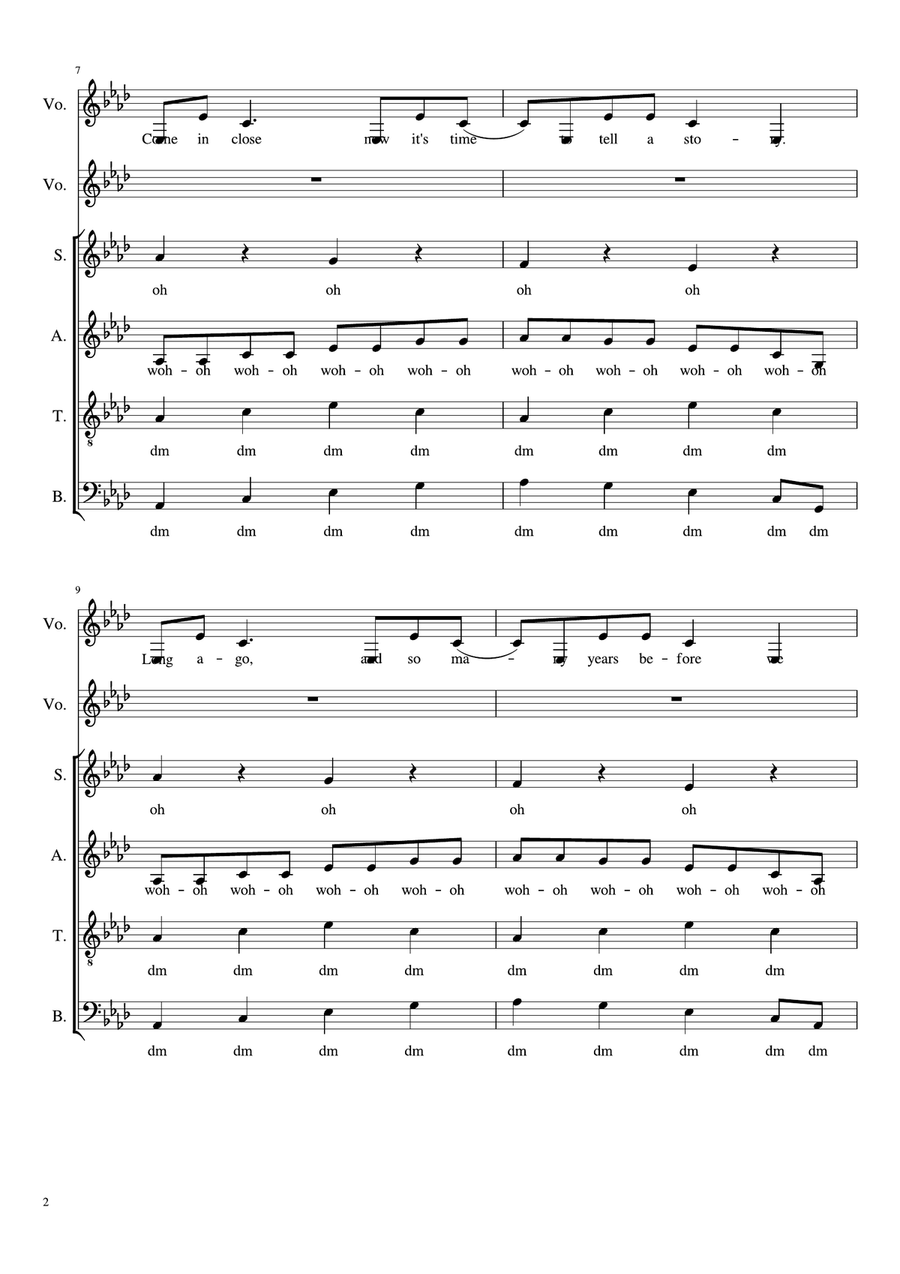 Cassiopeia 4-Part scores gallery preview page 2