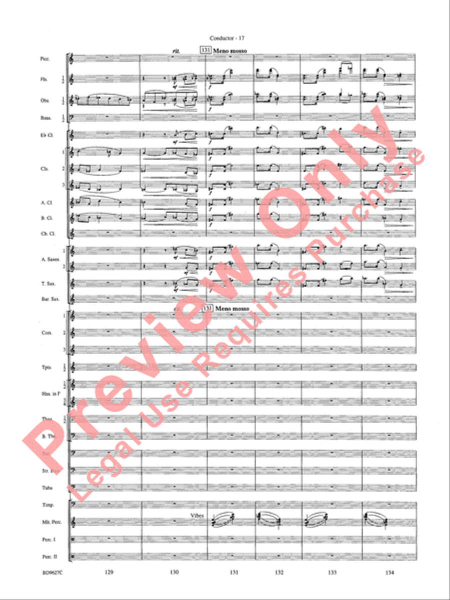 Variations on a Theme of Robert Schumann Concert Band scores gallery preview page 20