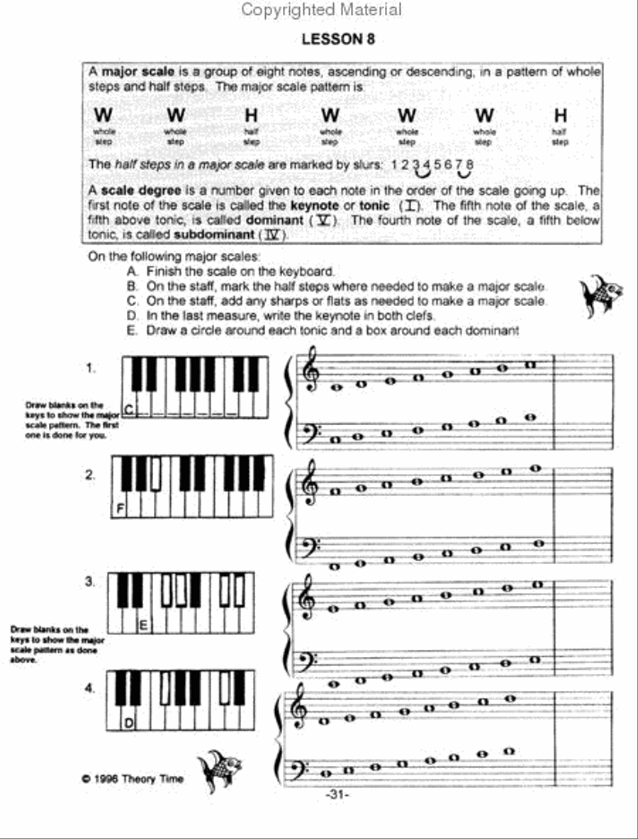 Theory Time Grade 5 Workbook Piano Method scores gallery preview page 4