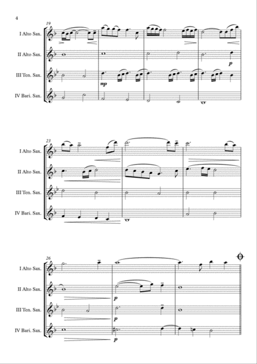 Gabriel's Oboe Woodwind Ensemble scores gallery preview page 5