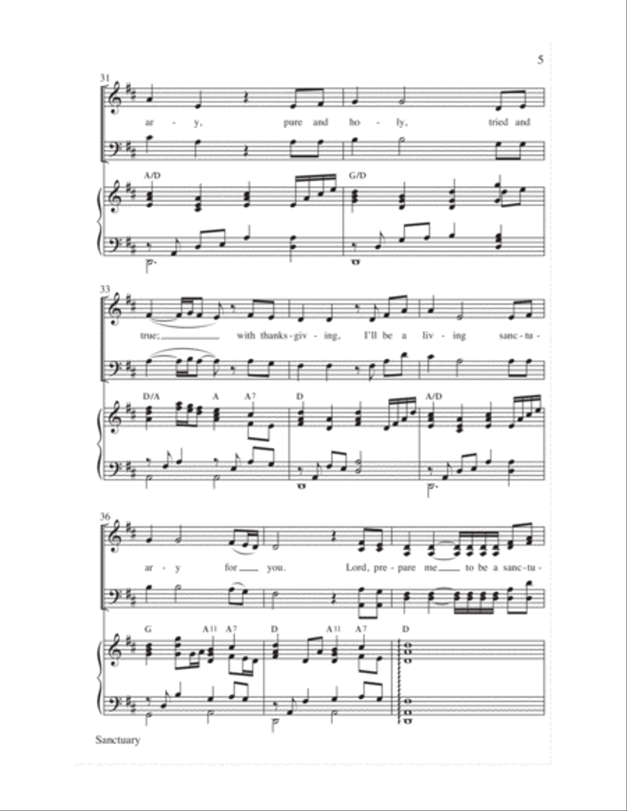 Sanctuary 4-Part scores gallery preview page 6
