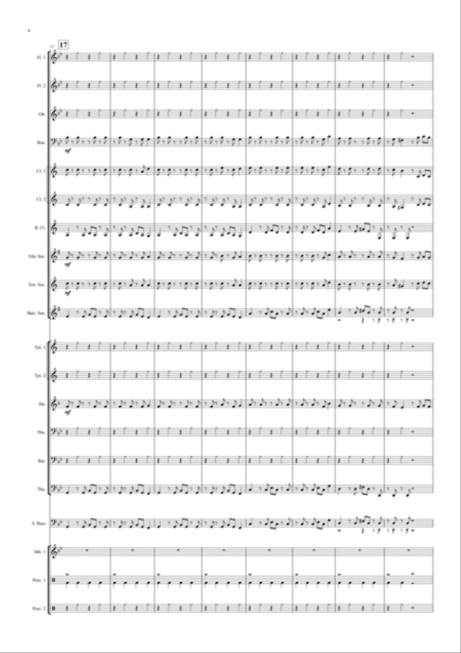 Bad Guy Concert Band scores gallery preview page 4