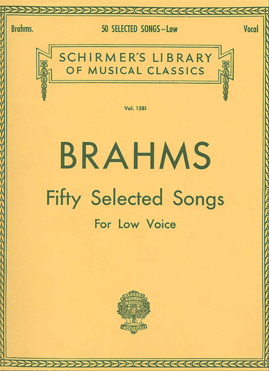 50 Selected Songs 50 Selected Songs Low Voice scores gallery preview page 1