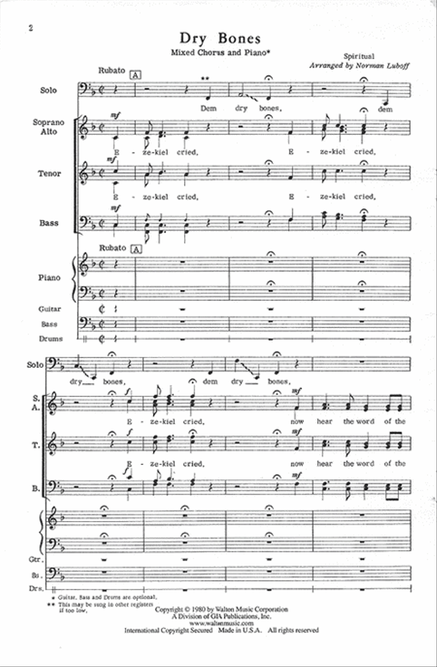 Dry Bones Dry Bones Divisi scores gallery preview page 2