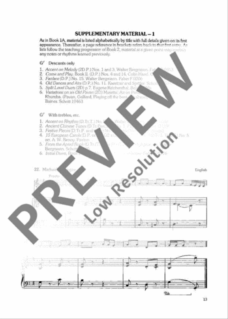 Enjoy the Recorder Soprano Recorder scores gallery preview page 14