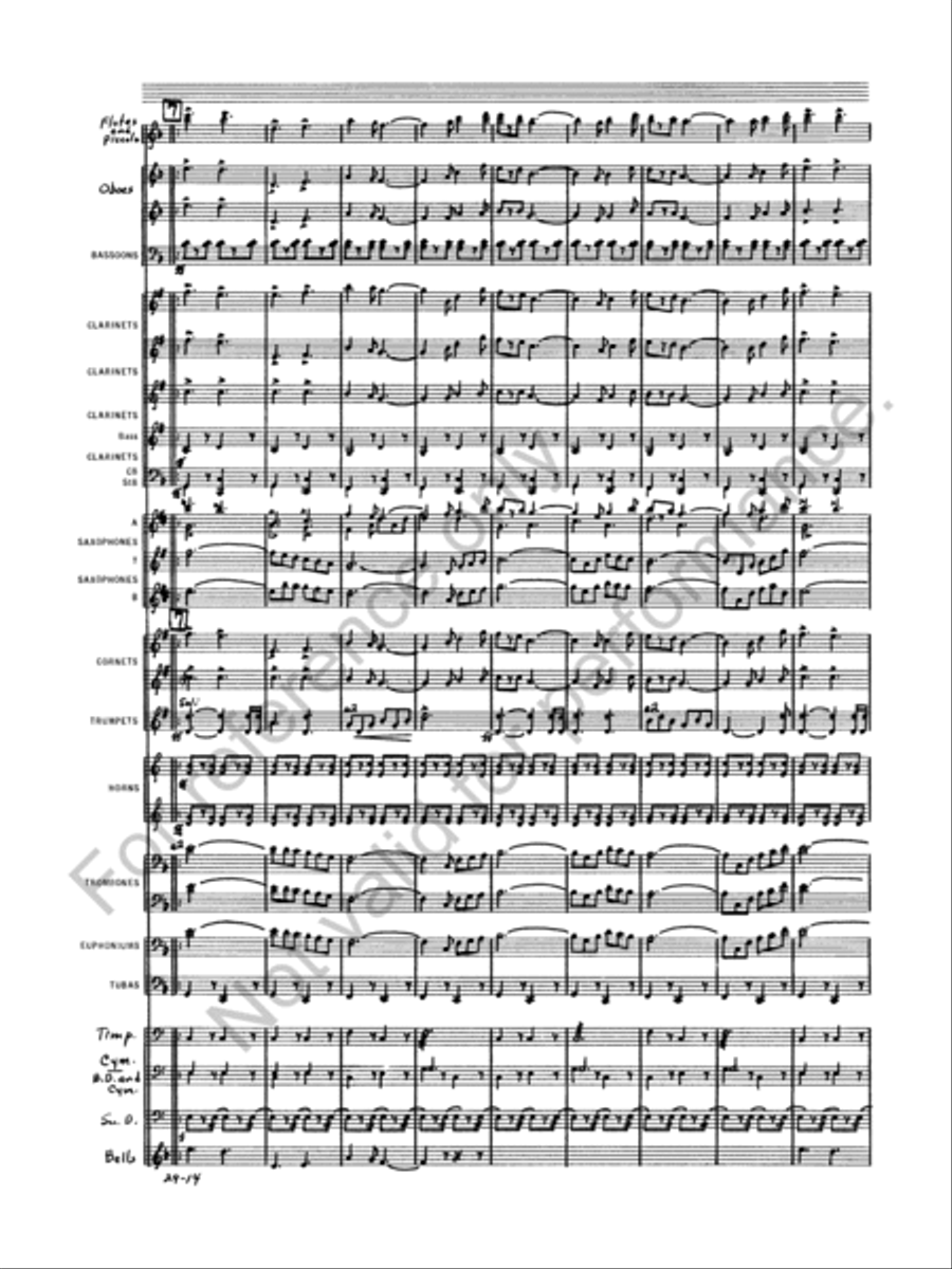 Semper Fidelis Concert Band scores gallery preview page 16