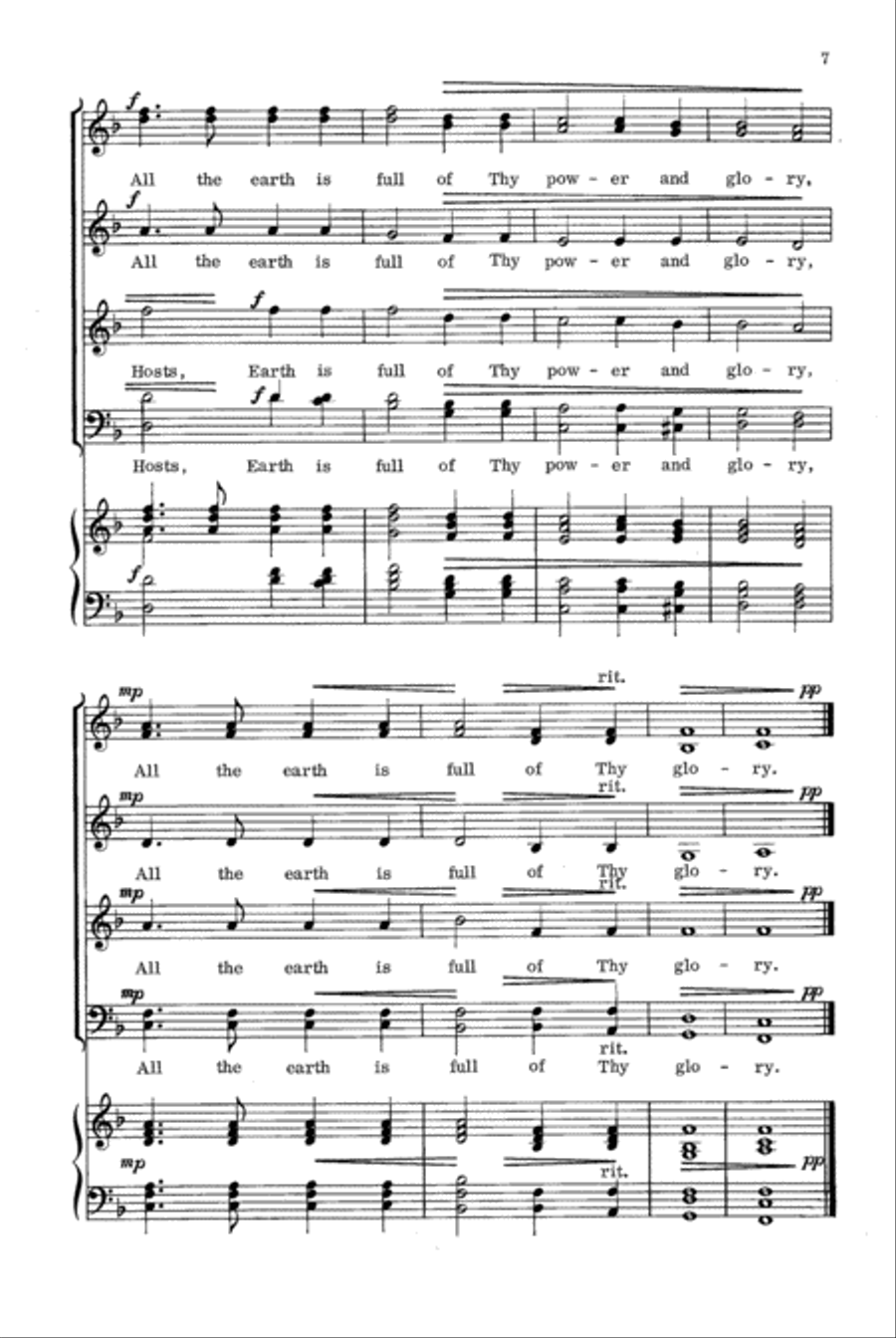 Holy, Lord of Hosts Holy, Lord of Hosts 4-Part scores gallery preview page 8