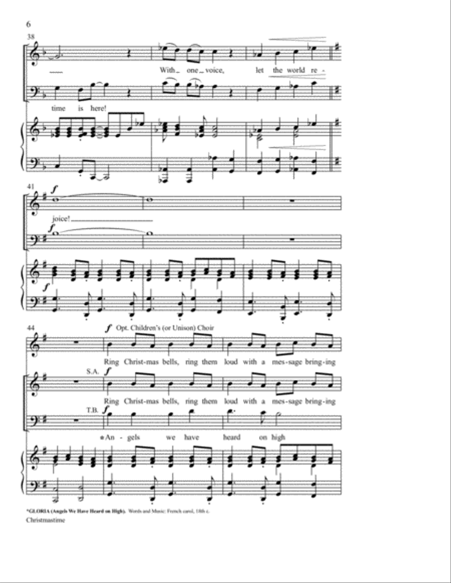 Christmastime Christmastime Unison Choir scores gallery preview page 7