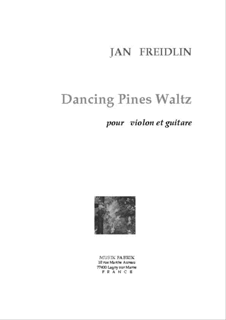 Dancing Pines Waltz Violin scores gallery preview page 1