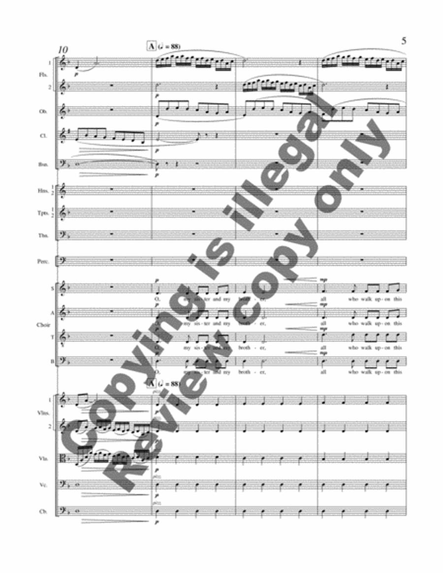 The Tree of Peace (SATB Orchestral Score)