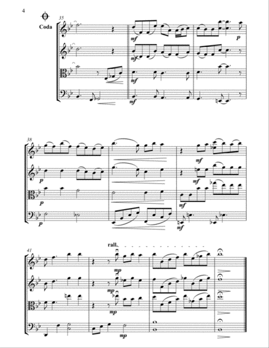 I Know Him So Well String Quartet scores gallery preview page 4
