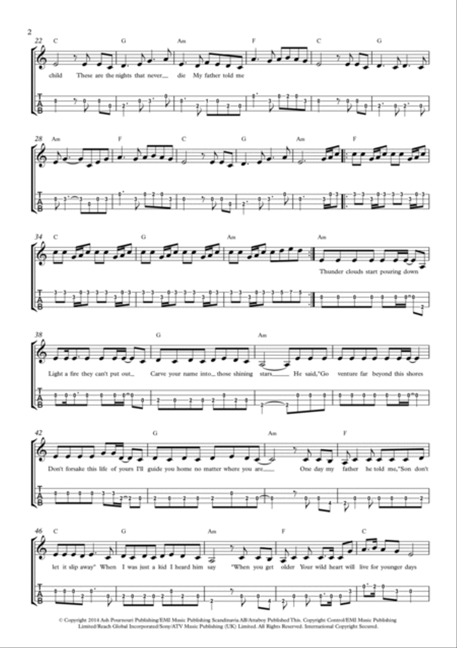 The Nights The Nights Ukulele scores gallery preview page 2