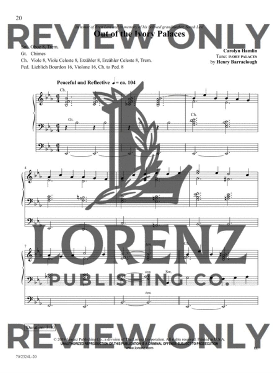 The Sacred Organ Library, Vol. 10 Organ Solo scores gallery preview page 8