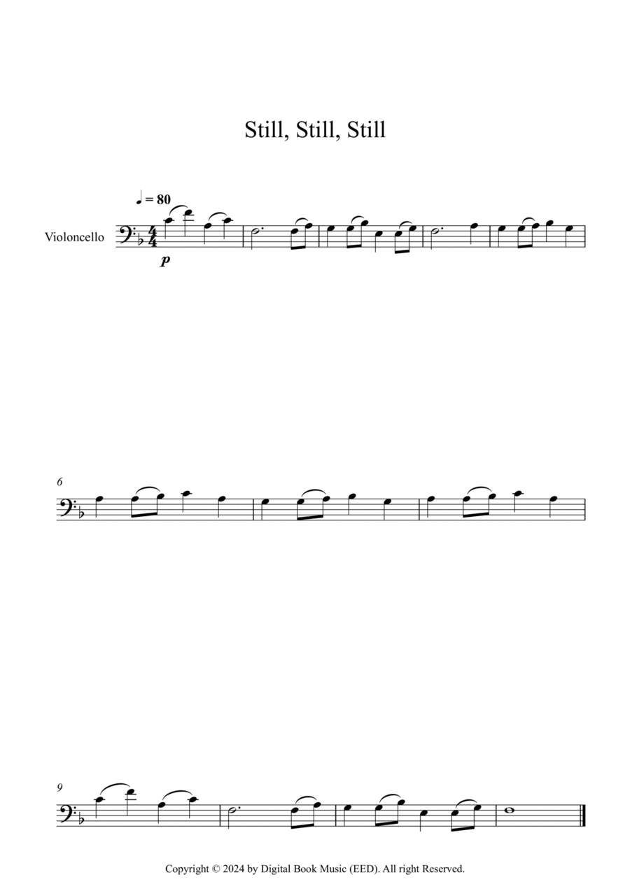 Still, Still, Still (Cello) Cello Solo scores gallery preview page 1