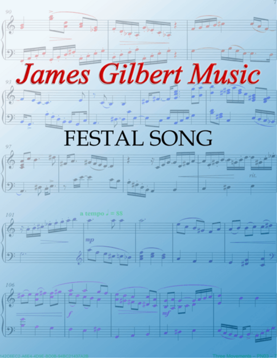 FESTAL SONG (Rise Up, O Men Of God) Small Ensemble scores gallery preview page 1