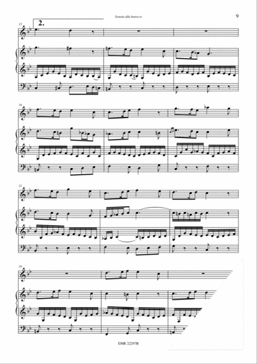 Sonata alla Barocca B-Flat Trumpet scores gallery preview page 6