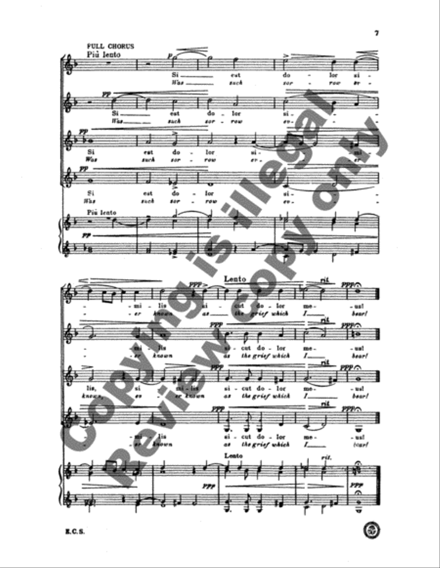 O vos omnes (O ye people) SSAA scores gallery preview page 5