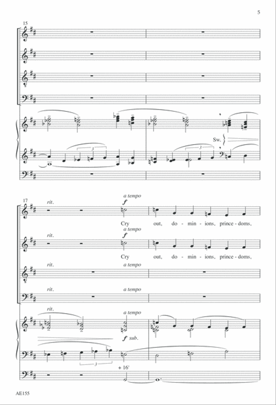 Ye Watchers and Ye Holy Ones 4-Part scores gallery preview page 4