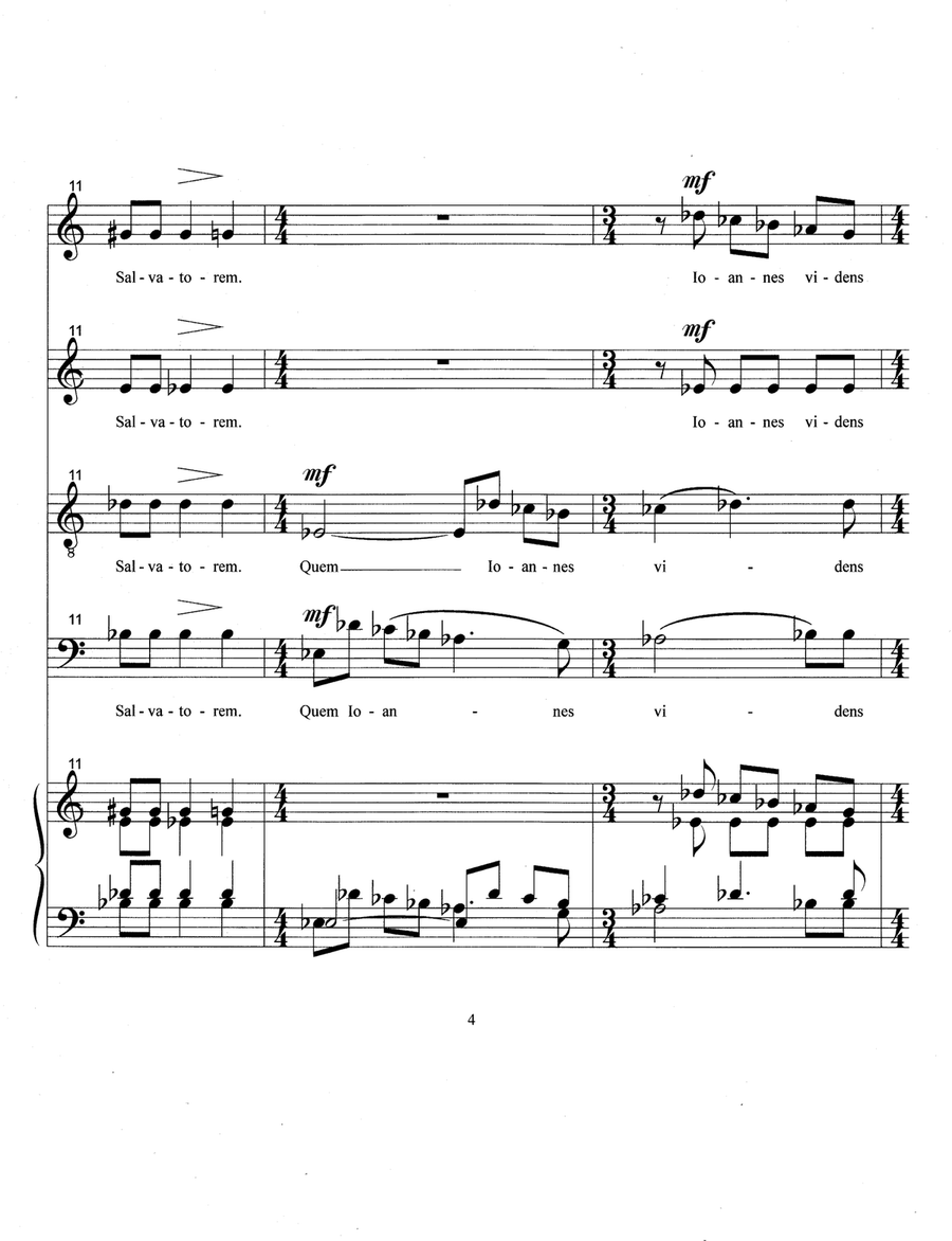 Motetti de la Corona (2020) 4-Part scores gallery preview page 6